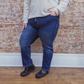 Straight Leg Cropped Jeans