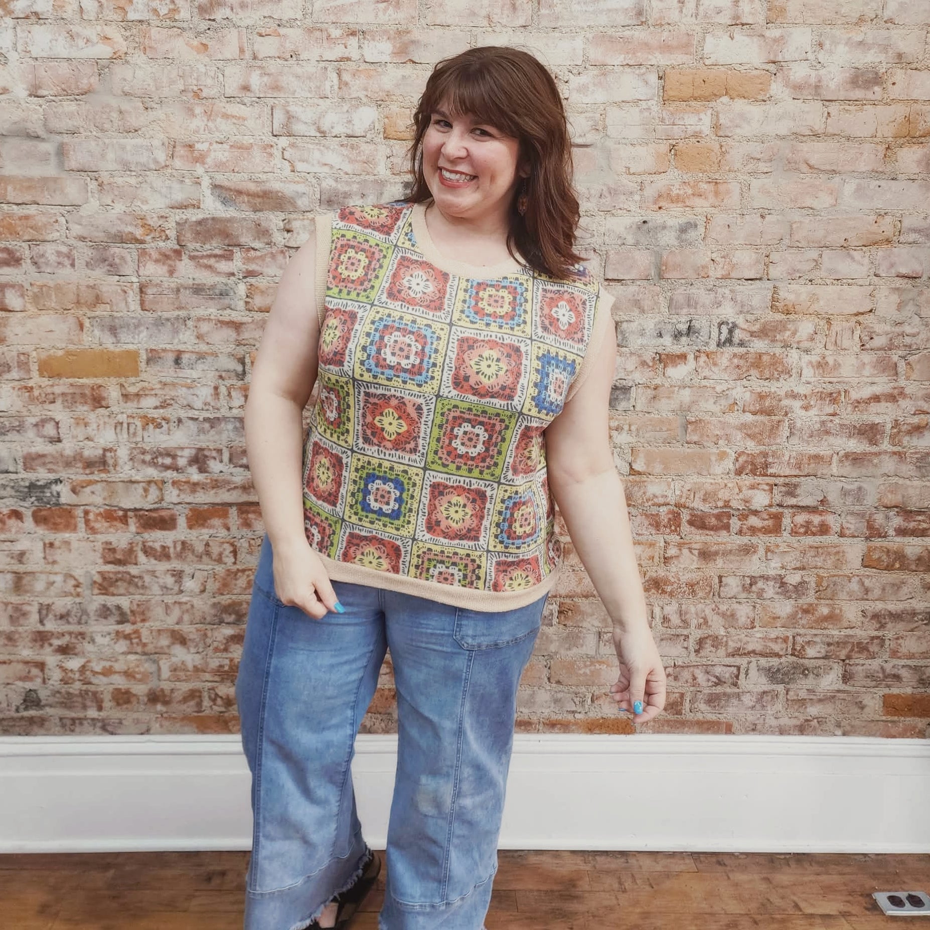 Granny Square Tank Vest
