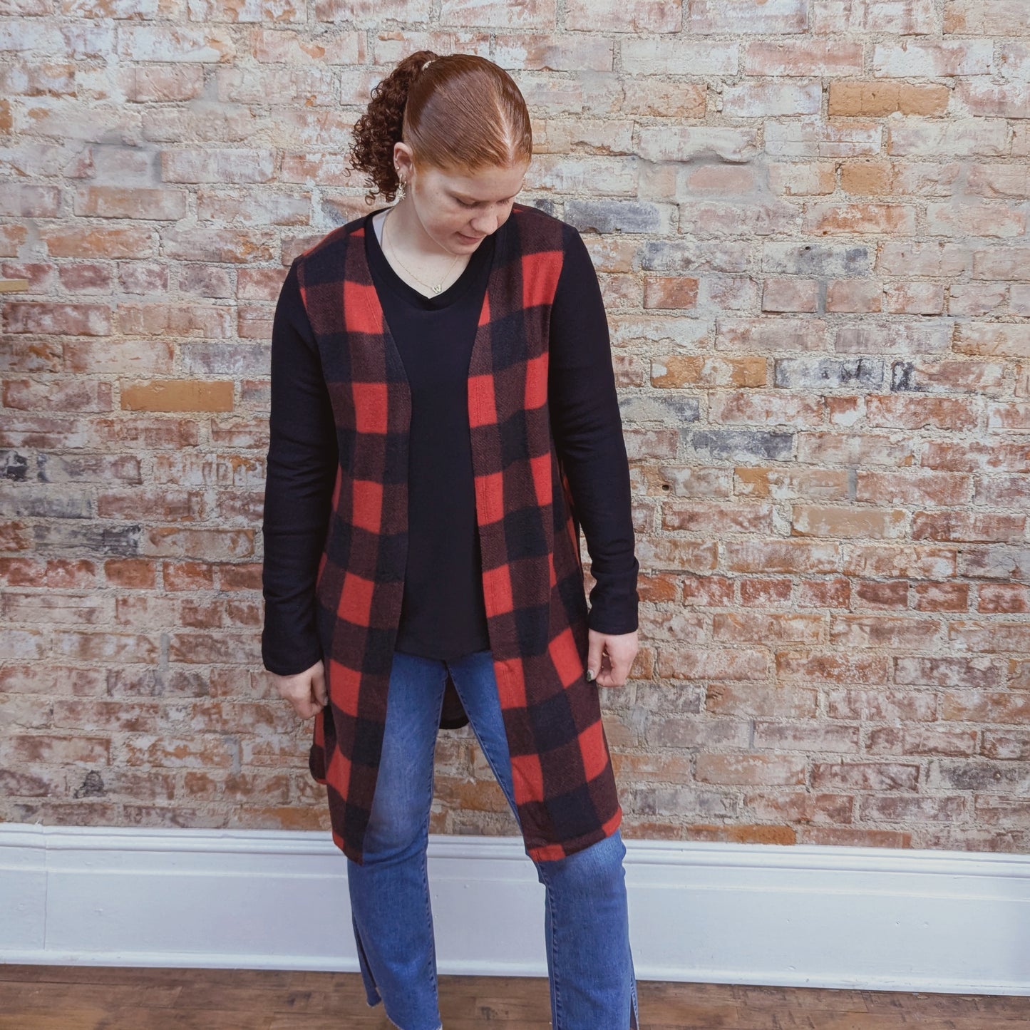 Buffalo Check Cardigan