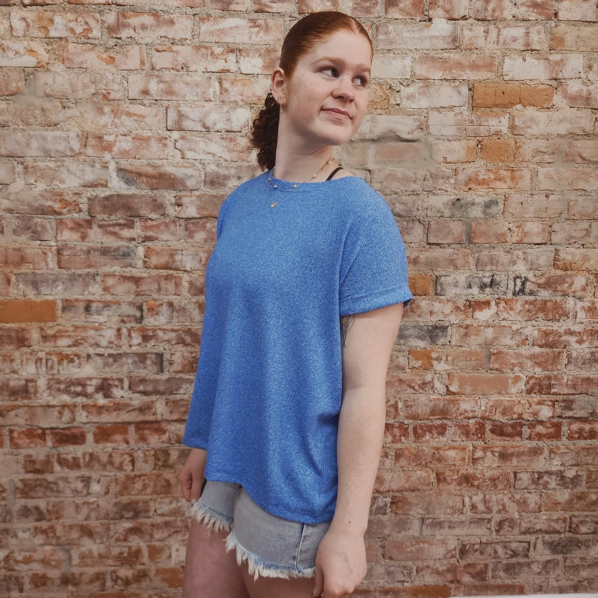 Super Soft Blue Tee