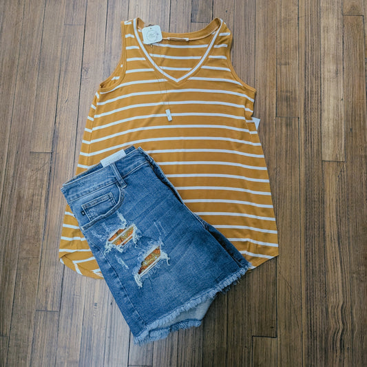Amber and Ivory Tunic Tank