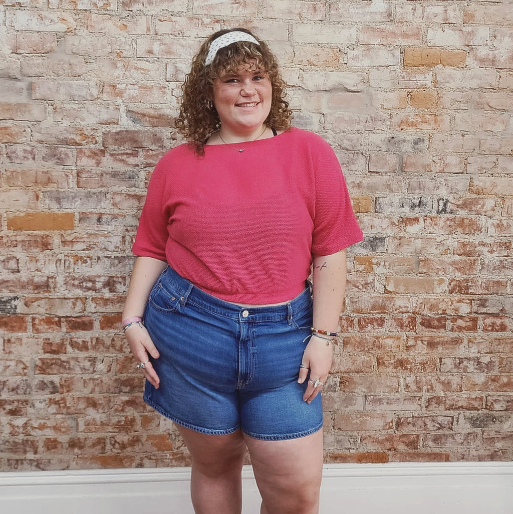 Fuchsia Cinch Top