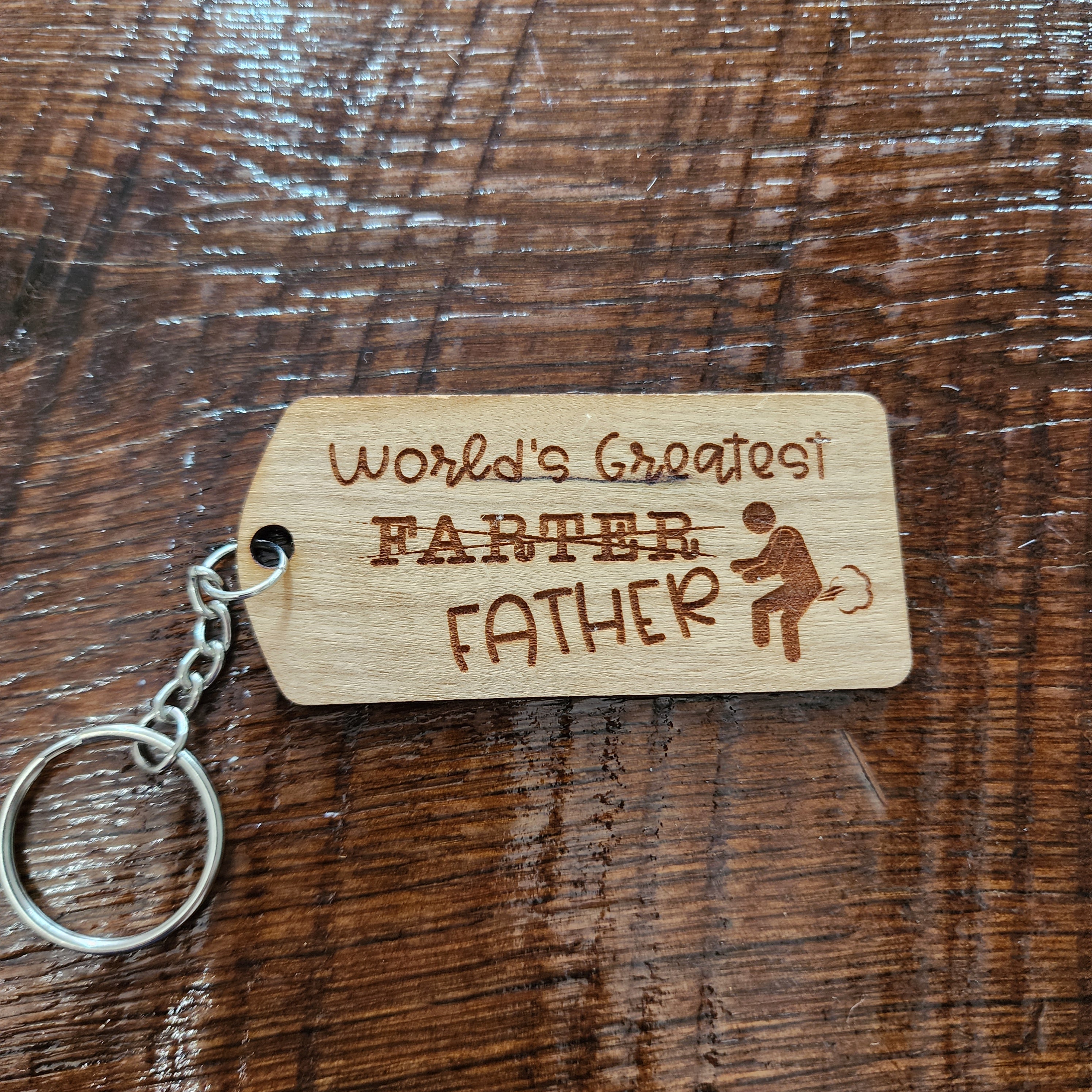 Made to Order: Father's Day Wood Keychain