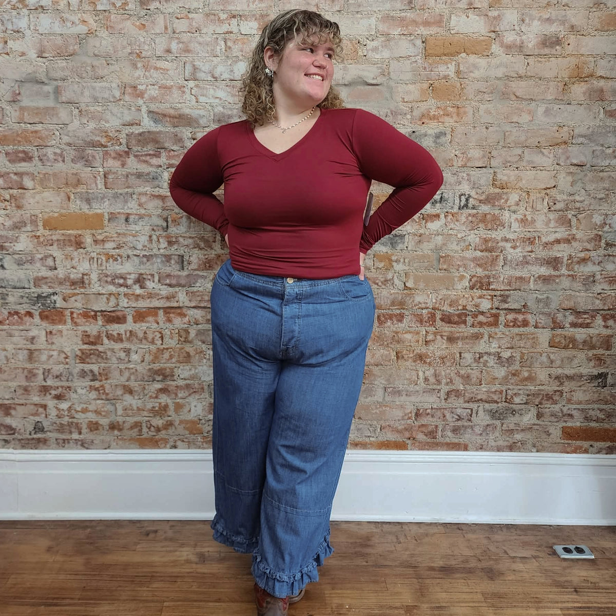 Boho Flowy Jeans