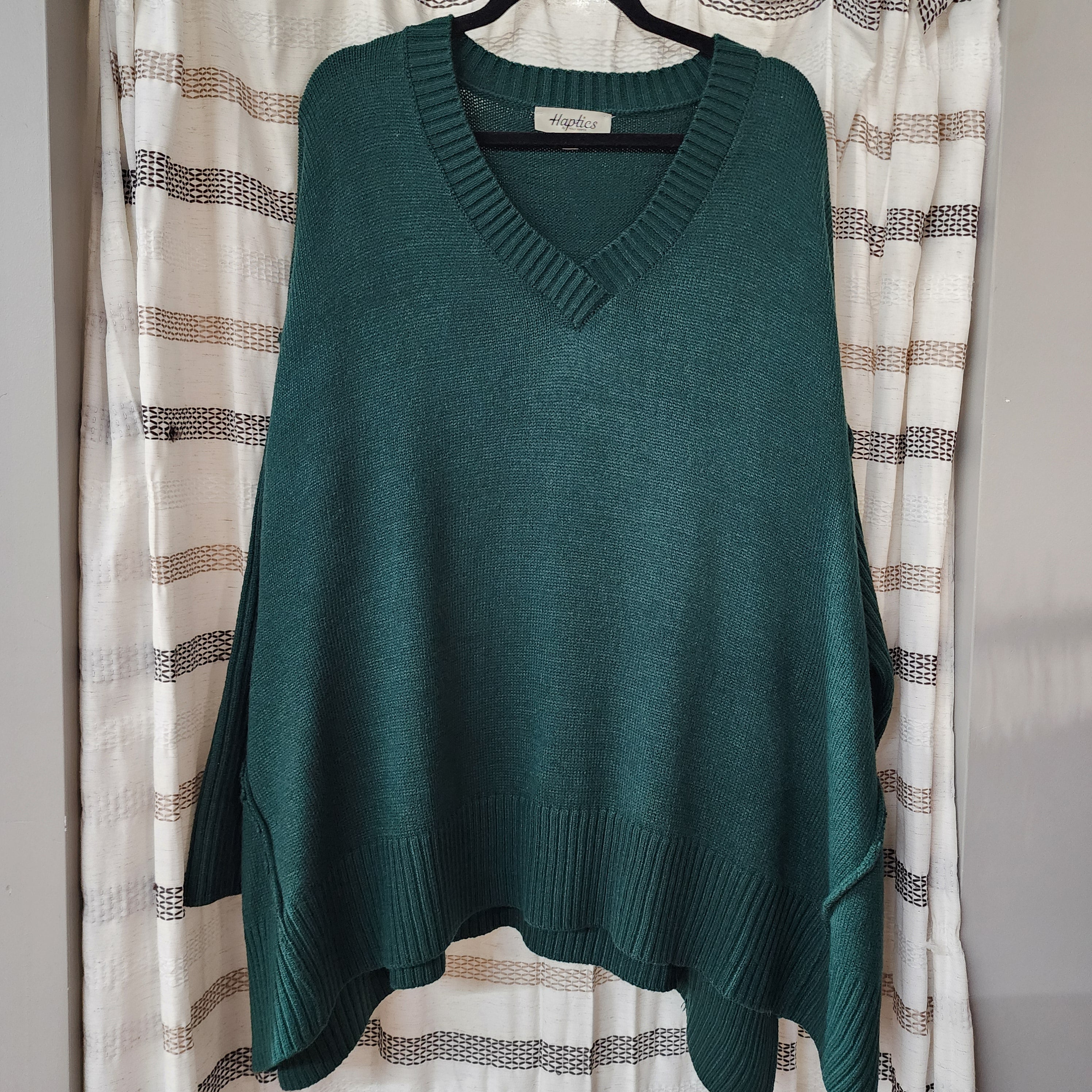Hunter Green Oversized Knit Sweater *clearance item, cannot be returned*