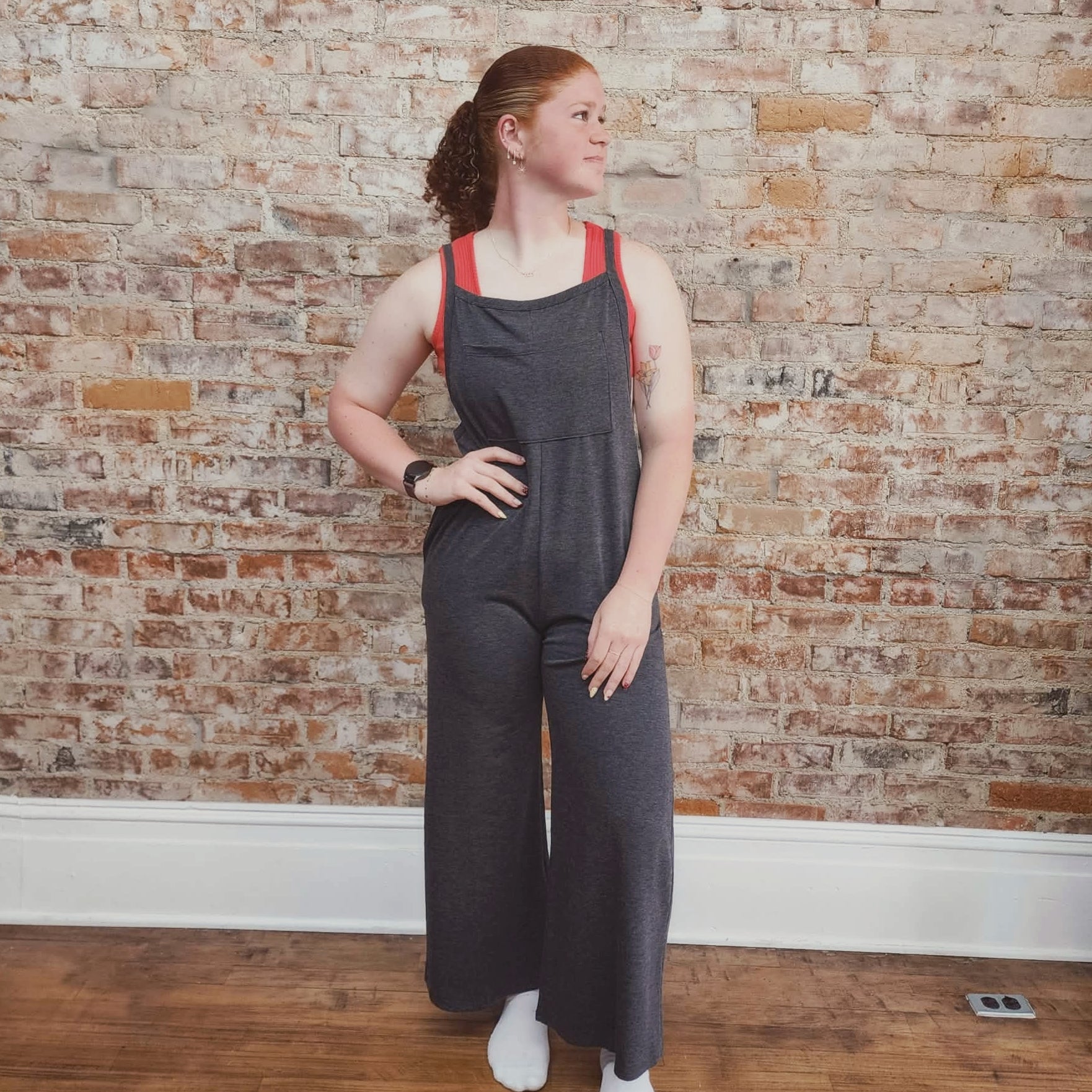 Charcoal Jumper/Overalls