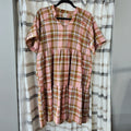 Pink Plaid Dress *clearance item, cannot be returned*