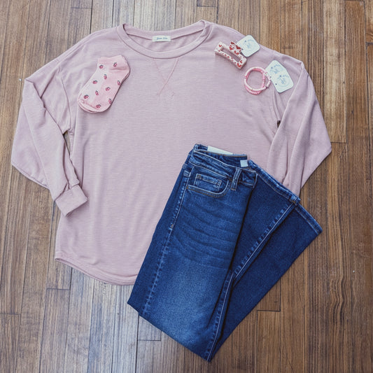 Salmon Pink Crewneck