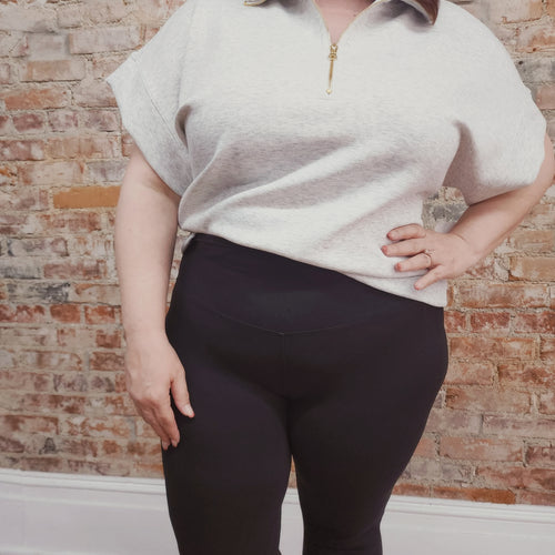 Black Wide Waistband Leggings