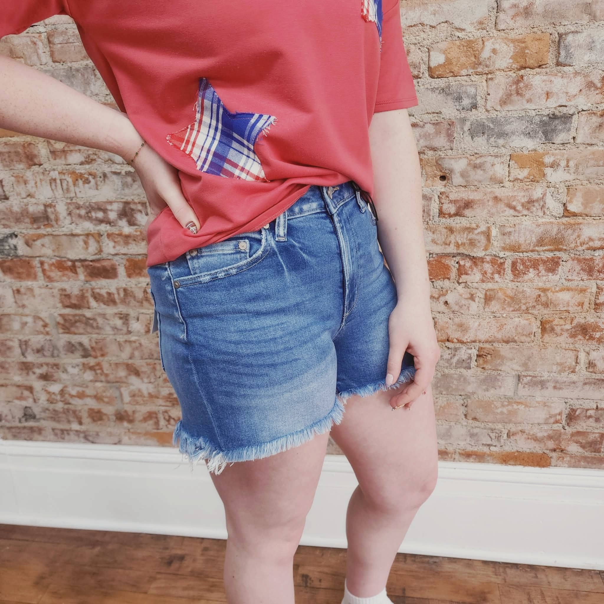 Dark Denim Shorts