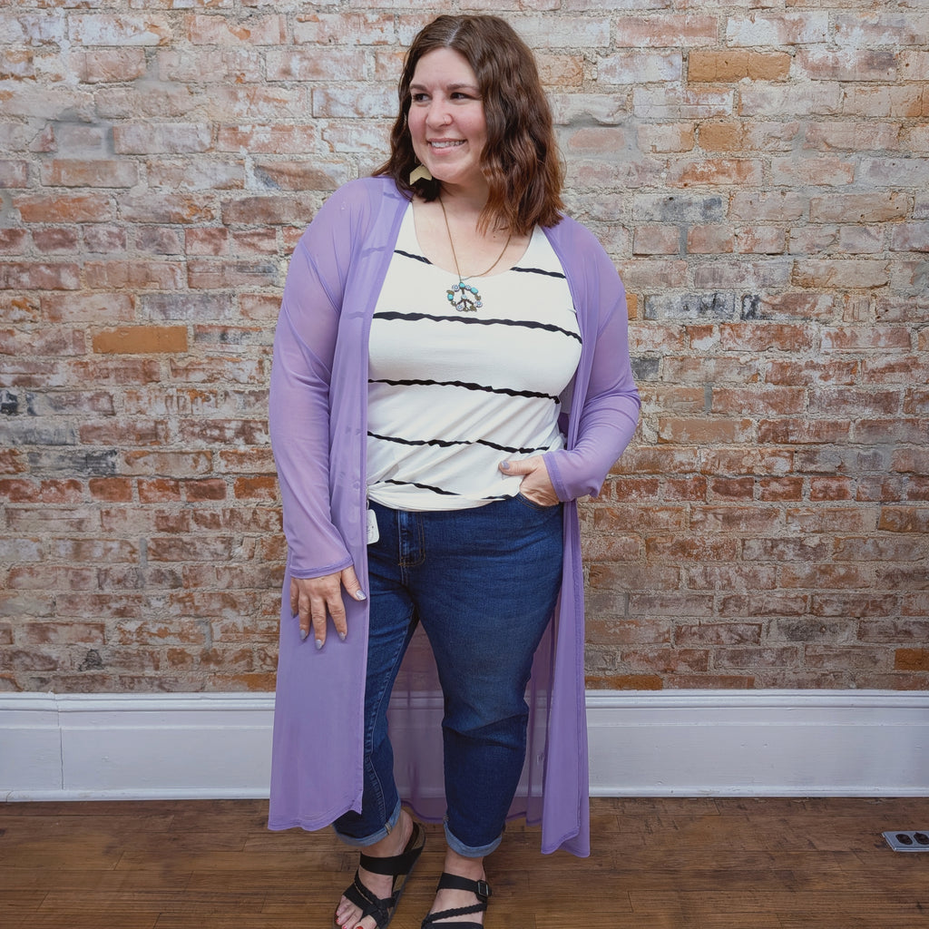 Violet Full Length Kimono