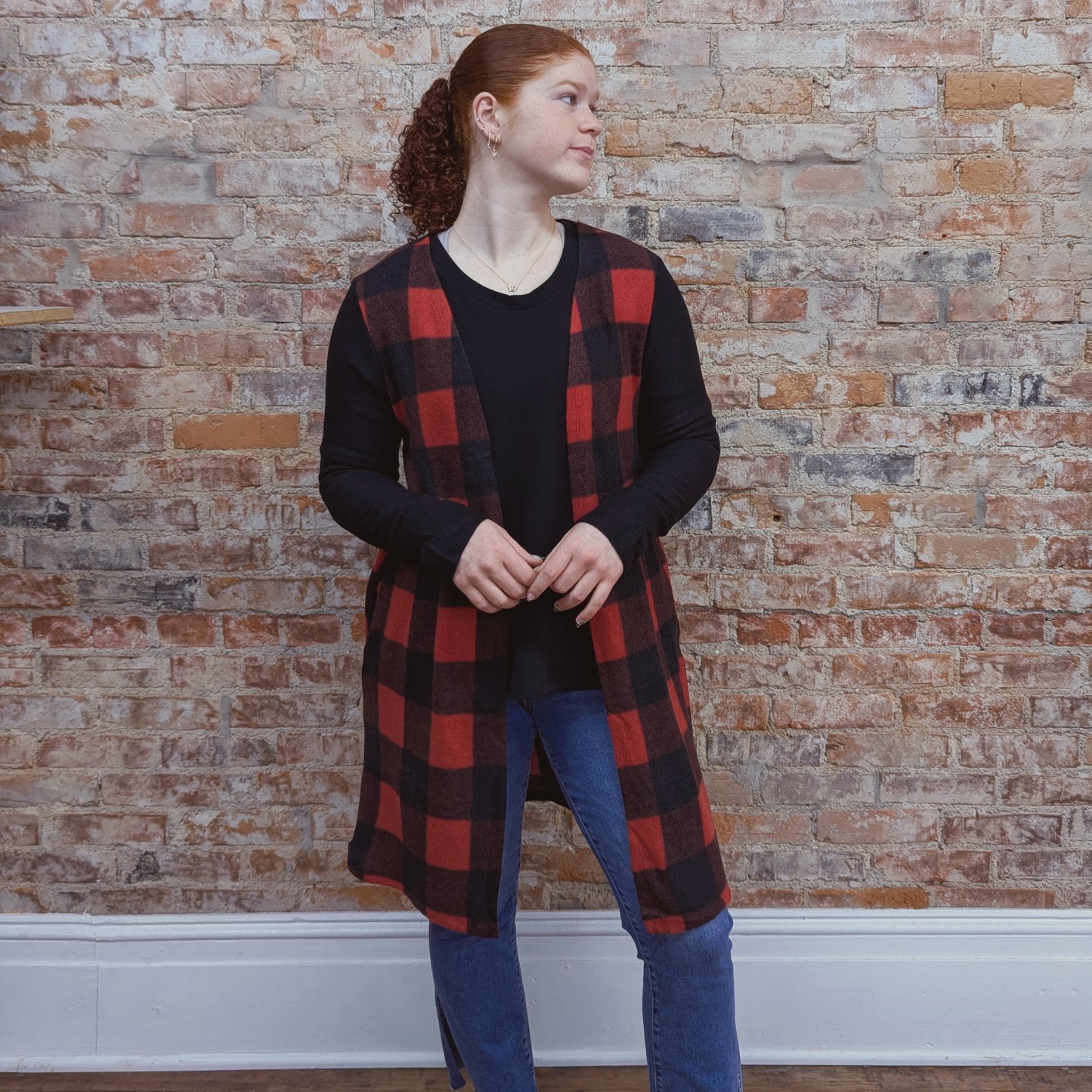 Buffalo Check Cardigan