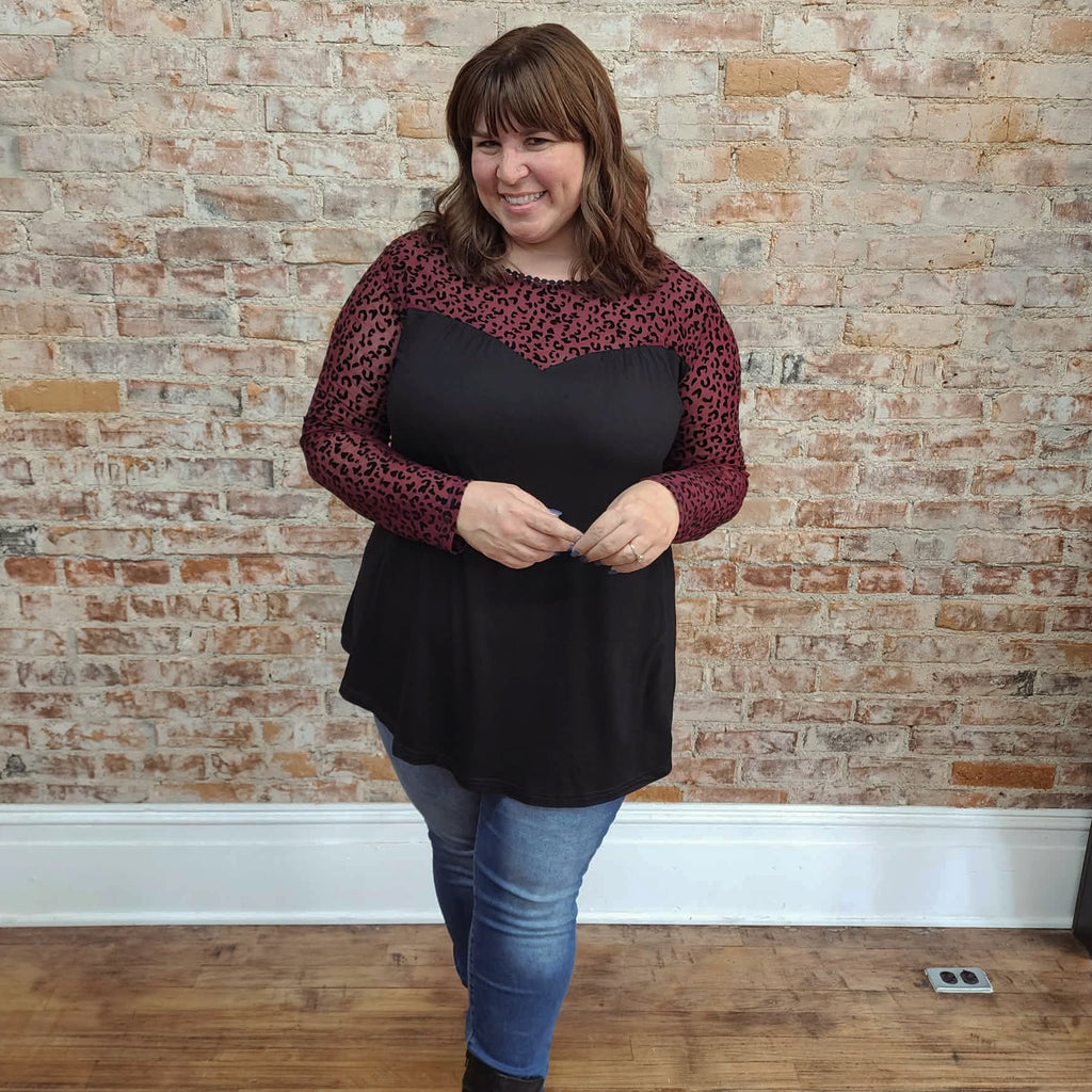 Burgundy Sweetheart Top