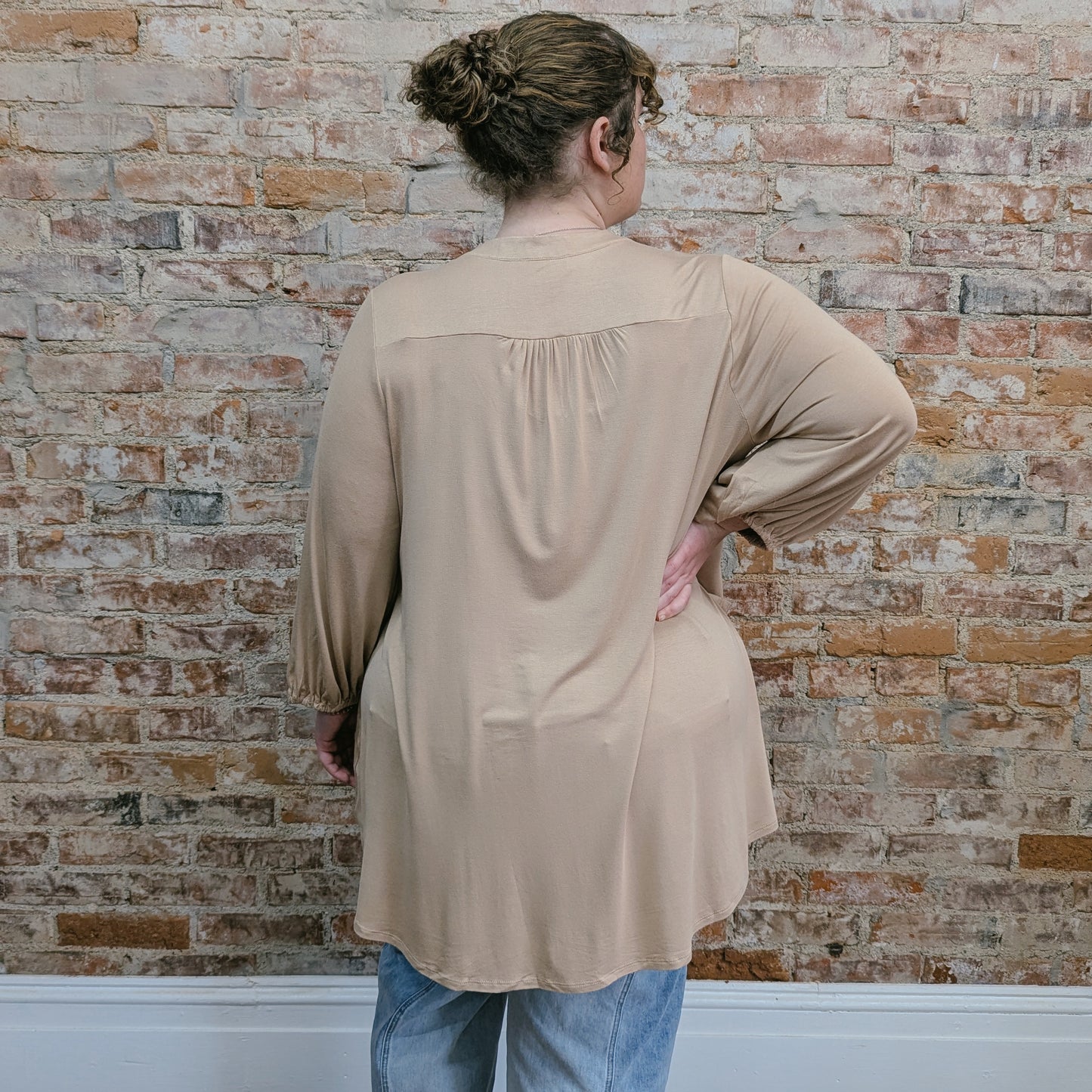 Beige Tunic Blouse