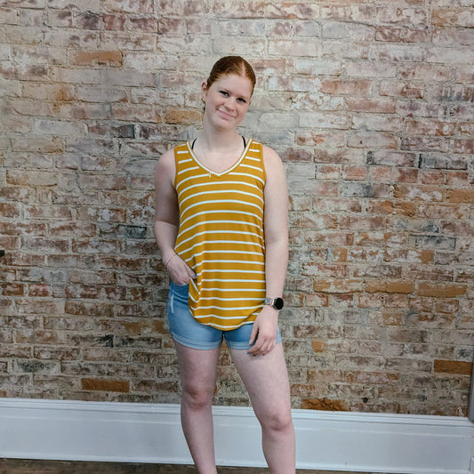 Amber and Ivory Tunic Tank