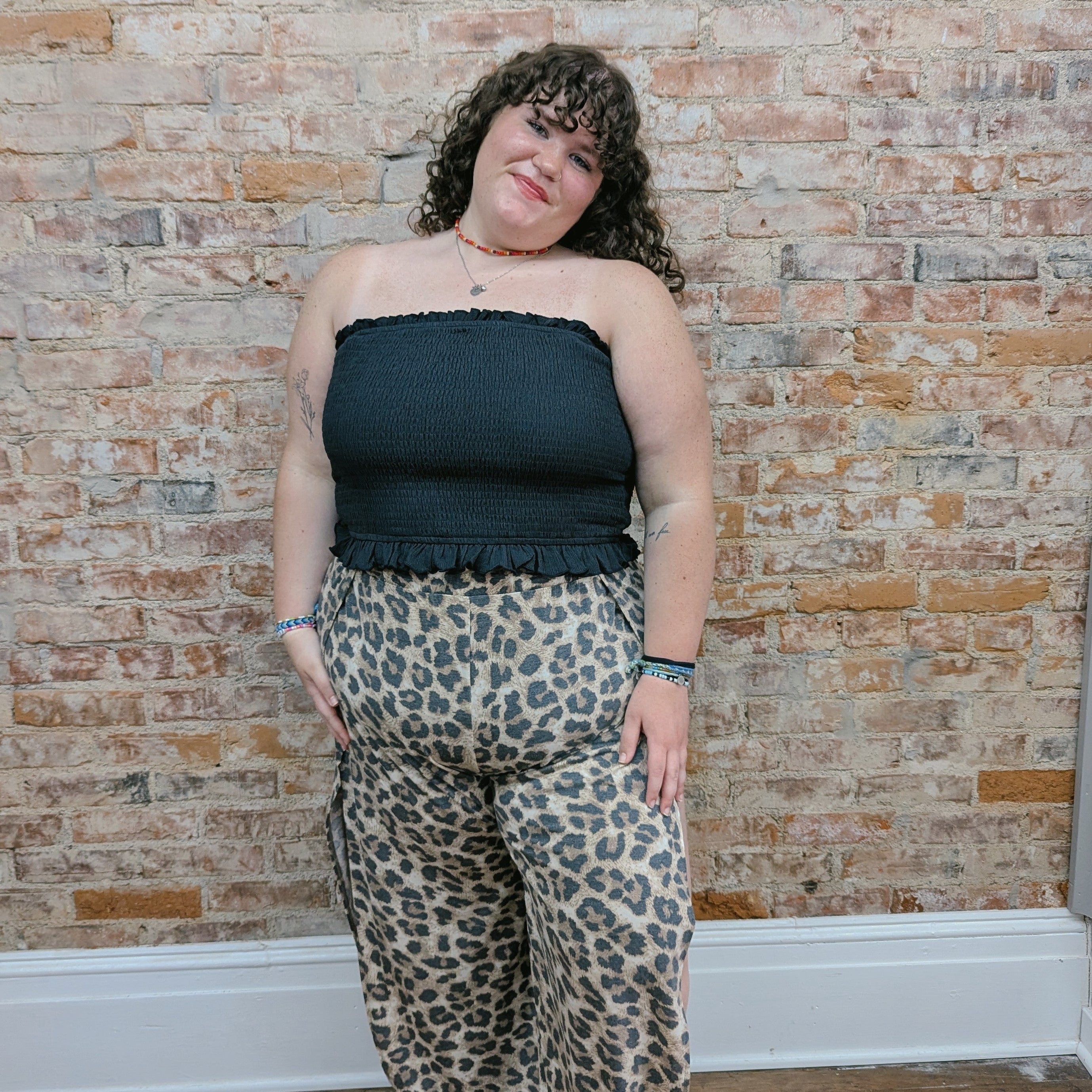 Black Ribbed Tube Top
