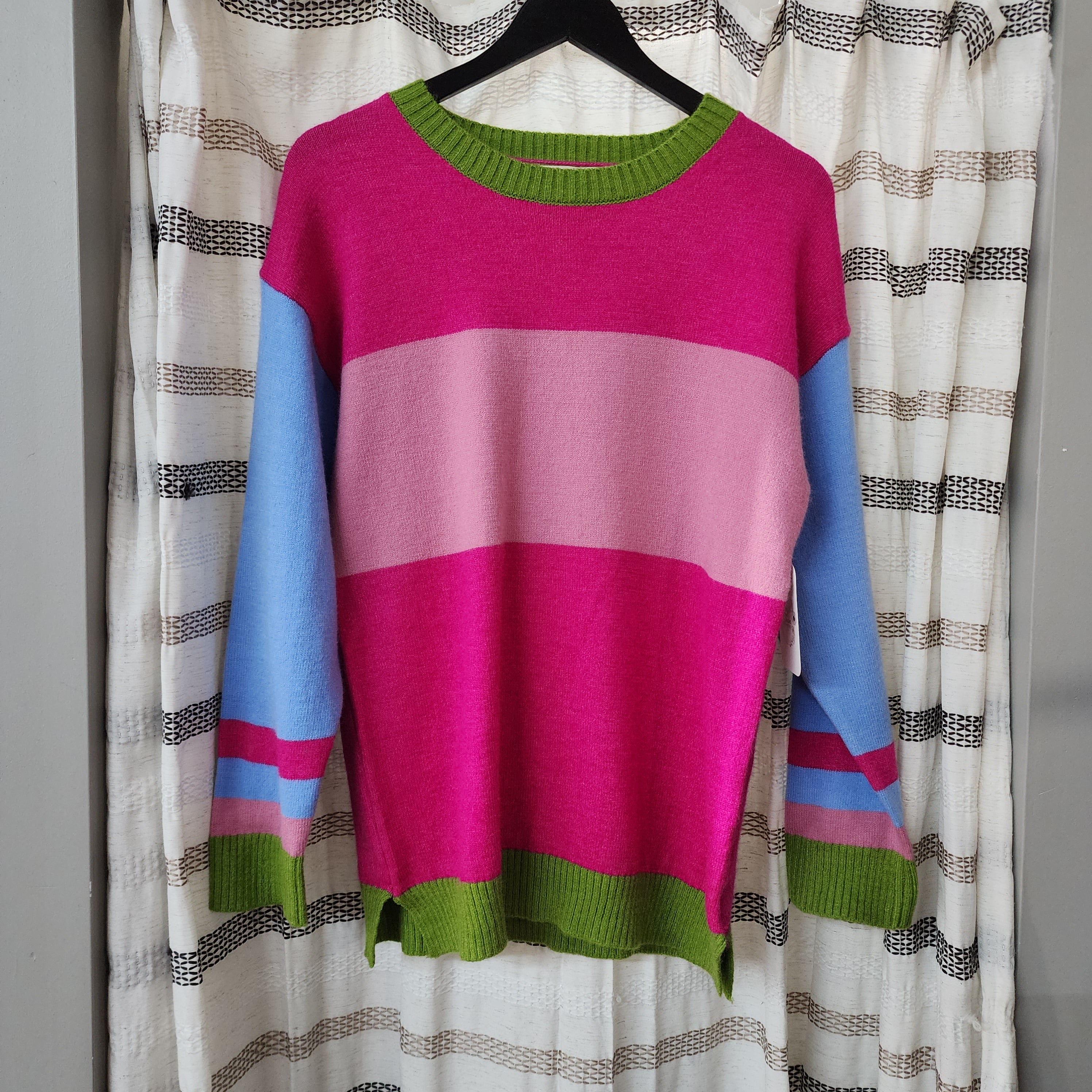 Bright Colorblock Sweater *clearance item, cannot be returned*
