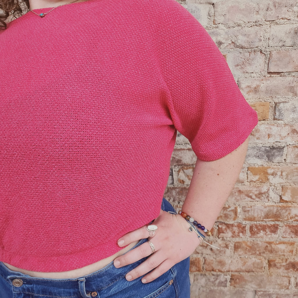 Fuchsia Cinch Top