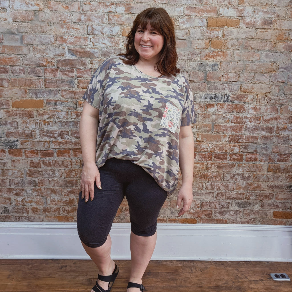 Charcoal Capri Leggings