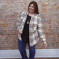 White and Pink Fleece Jacket