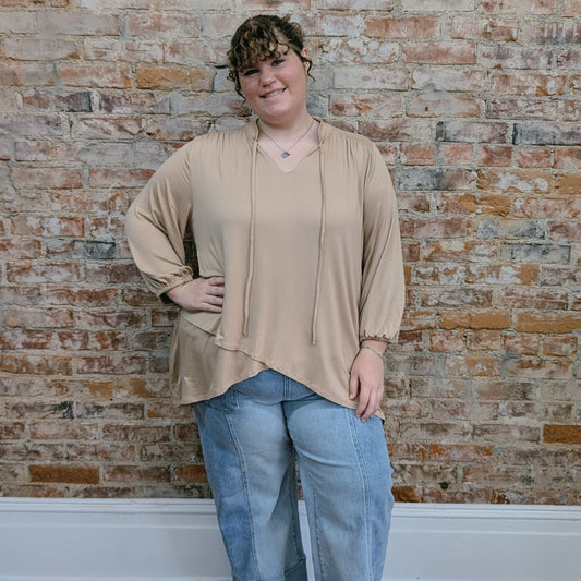 Beige Tunic Blouse