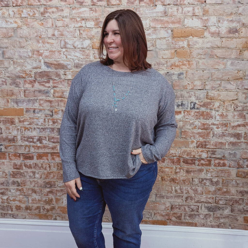 Charcoal Grey Set Top