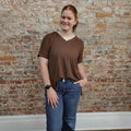 Oversized Butter Soft Brown Top