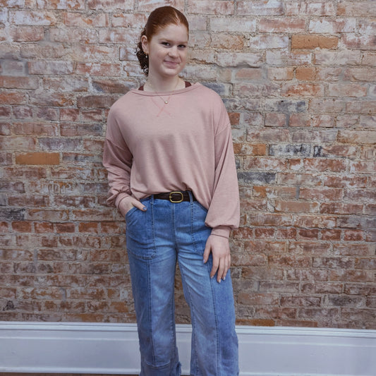 Salmon Pink Crewneck