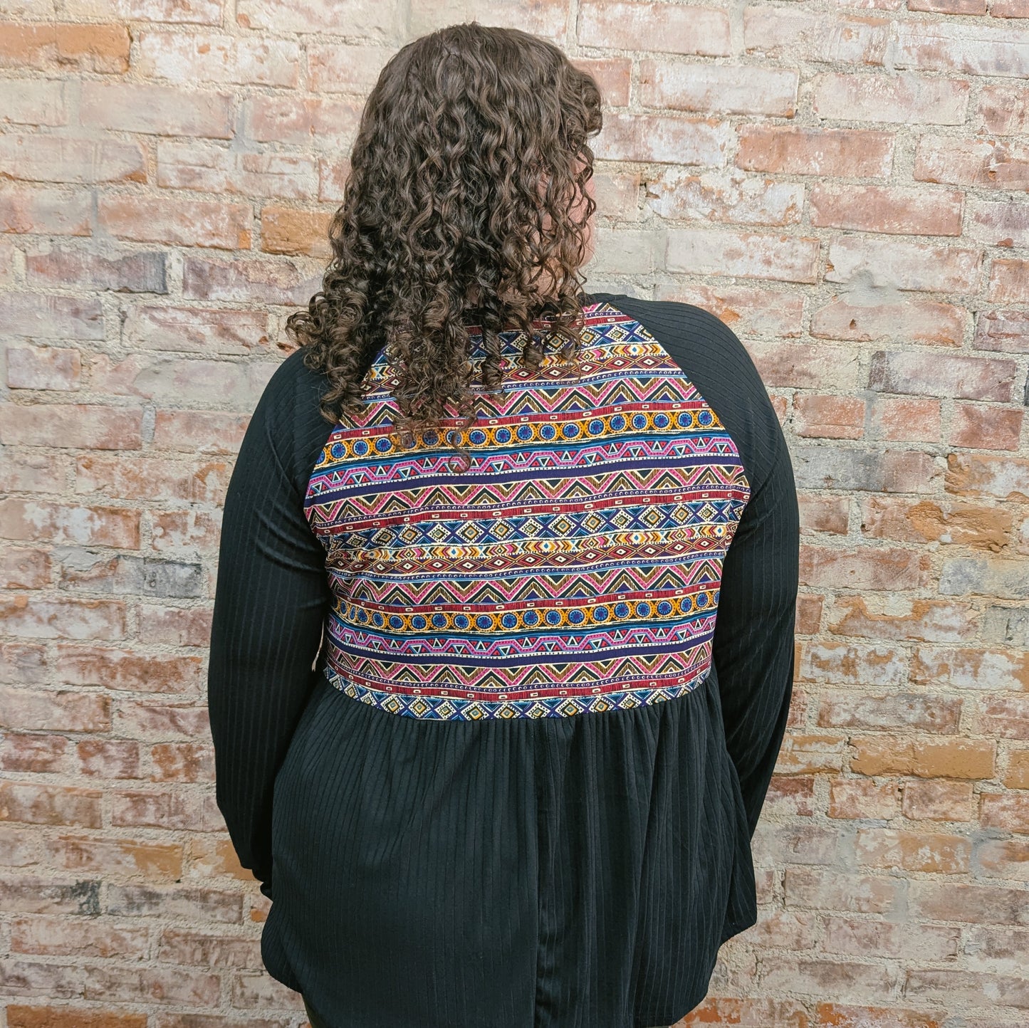 Aztec Babydoll Top