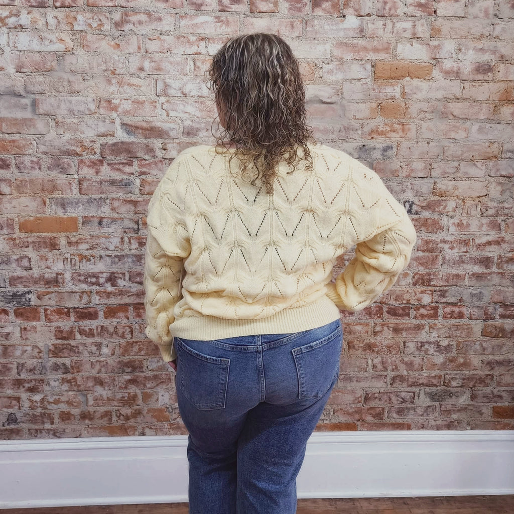 Butter Yellow Knit Sweater