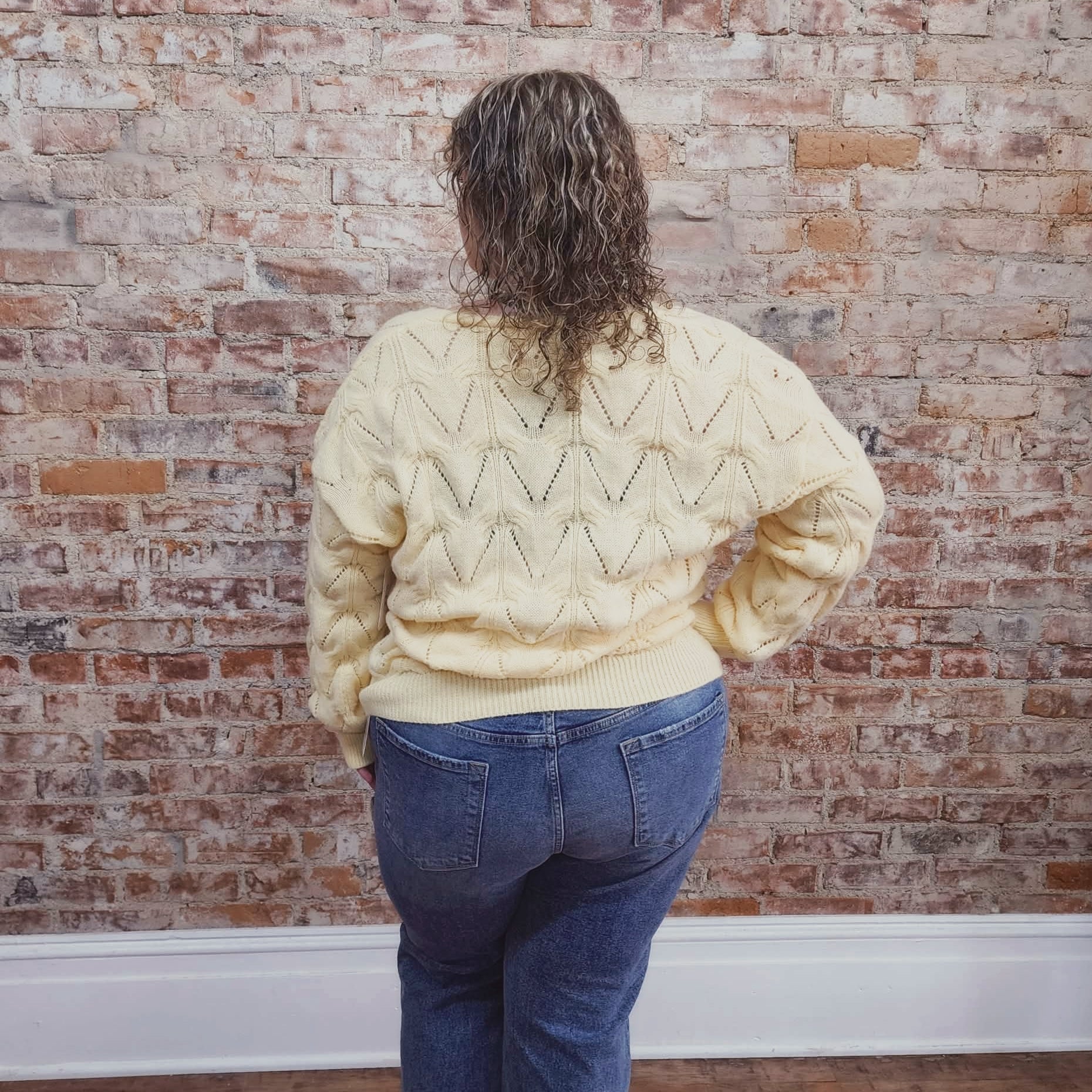 Butter Yellow Knit Sweater