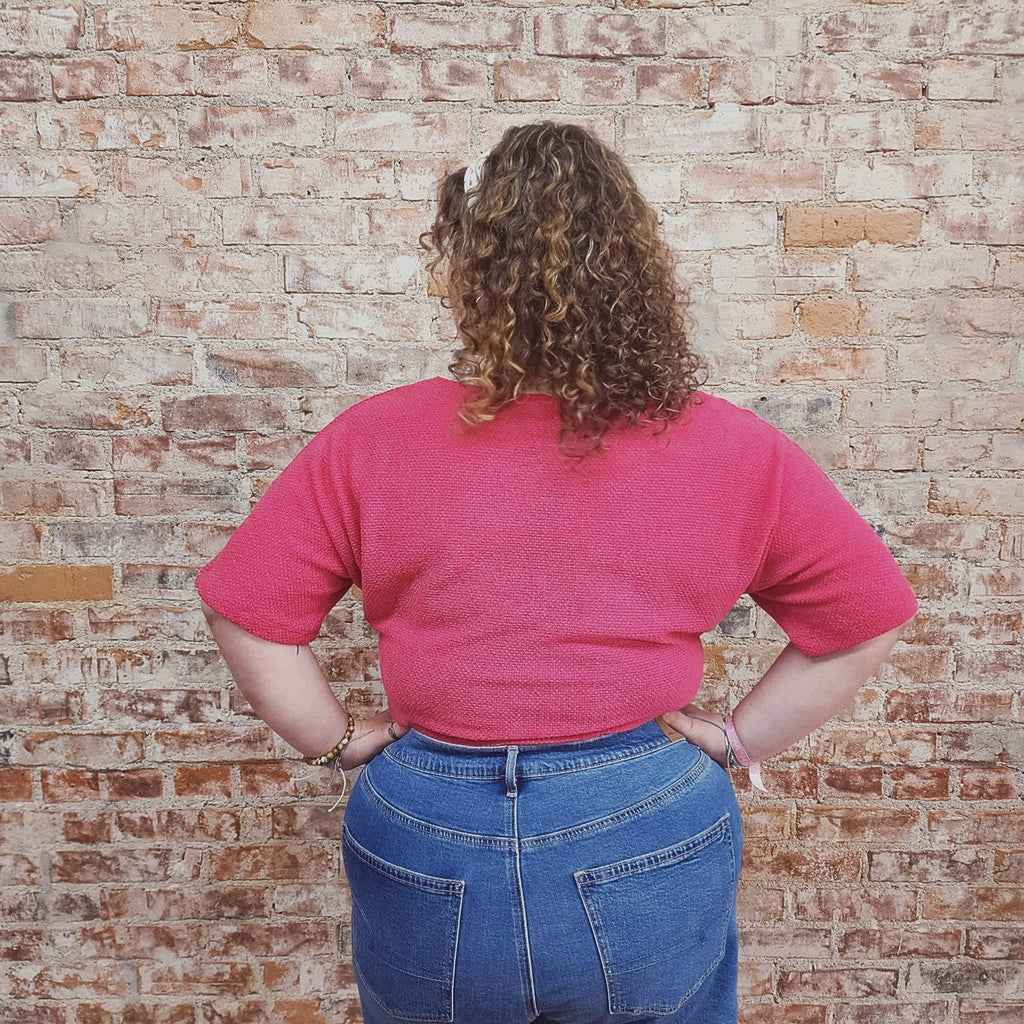 Fuchsia Cinch Top